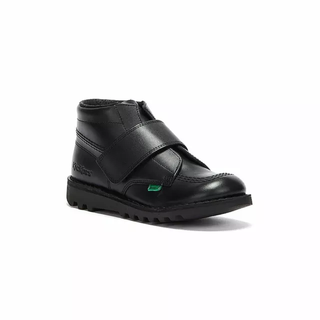 Boy's Girls Kickers Infant Kick Kilo Leather Boots - (Black) 2