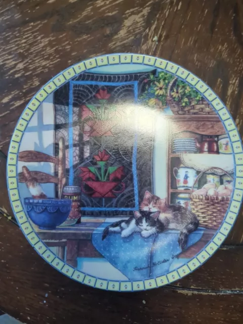 Cozy Country Corners, " Lazy Morning" Knowles Collectible Plate