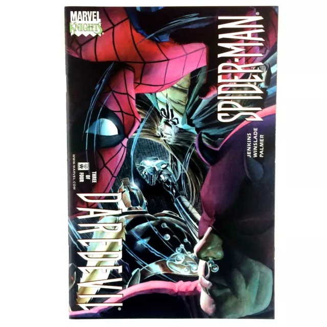 Daredevil Spider-Man #3 Marvel Knights 2001 NM- Black Widow Kingpin Alex Ross