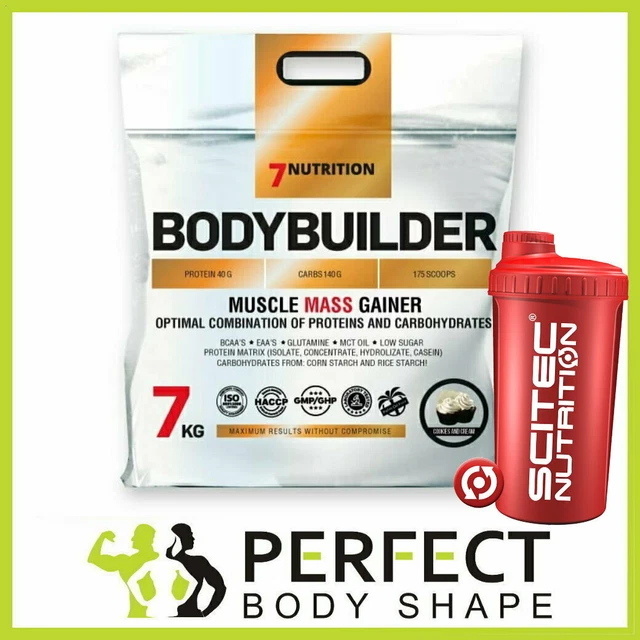 7NUTRITION BODYBUILDER 7KG Mass Weight Gainer Protein Carbs Mct Oil ...
