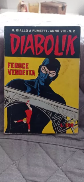 DIABOLIK nr. 2 anno VIII° (ottavo)  1969  OTTIMO