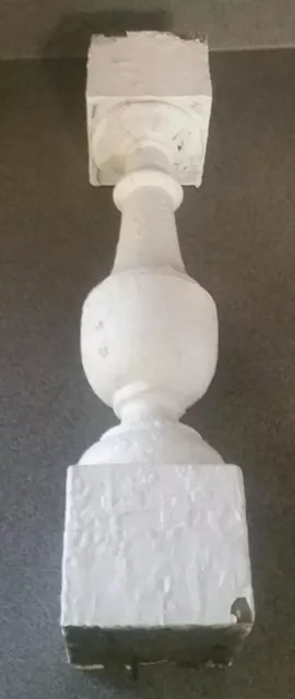 Large Antique Turned Wood Spindle Porch Baluster from 1855 Illinois Farmhouse