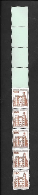 2030 - Bund -  Rollenmarken RE 5+4 Lf  Mi-Nr.  919   helltürkis alte Fluoreszenz