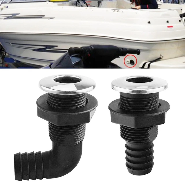 Raccord Traversant De Coque En Nylon Pour Pompe De Cale - 20mm Ou 25.4mm, Droit Ou Coudé 90° - 5