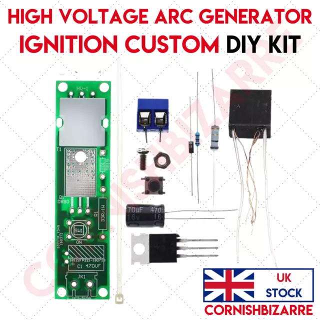 Hv-1 Hochspannungsbogenzünder Kit Bogengenerator Für Dc 3-5V 3A - Diy-Kit - Uk