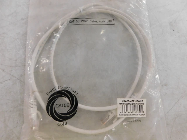 Lynn Electronics NSB ECAT5-4PR-05WHB Wire/Cable/Cord