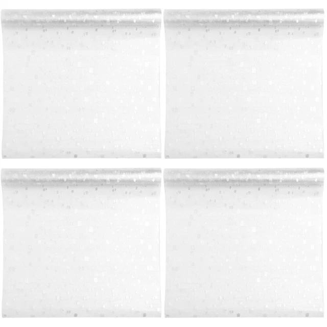 4 rollos pegatinas de vidrio PVC película de vidrio de baño película de privacidad de vidrio