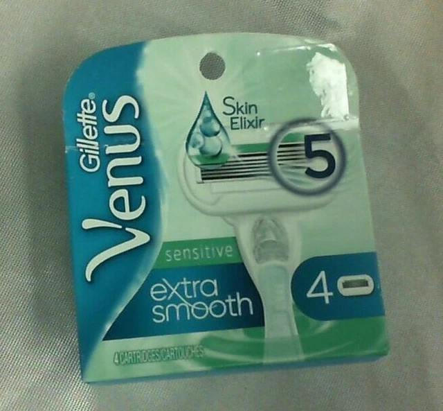 4 cartuchos Gillette Sensitive extra suave (8 TOTALES) con 5 cuchillas LOTE DE 2