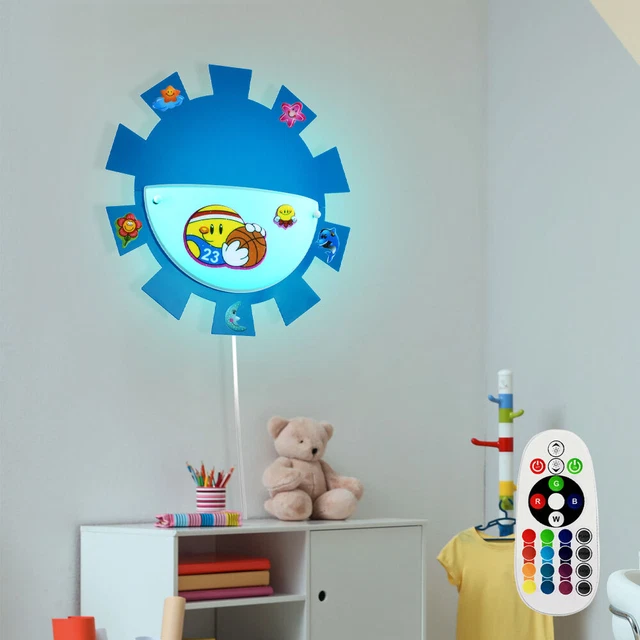 Spielzimmerleuchte Lampada Bambini da Parete Telecomando Dimmerabile Adesivi