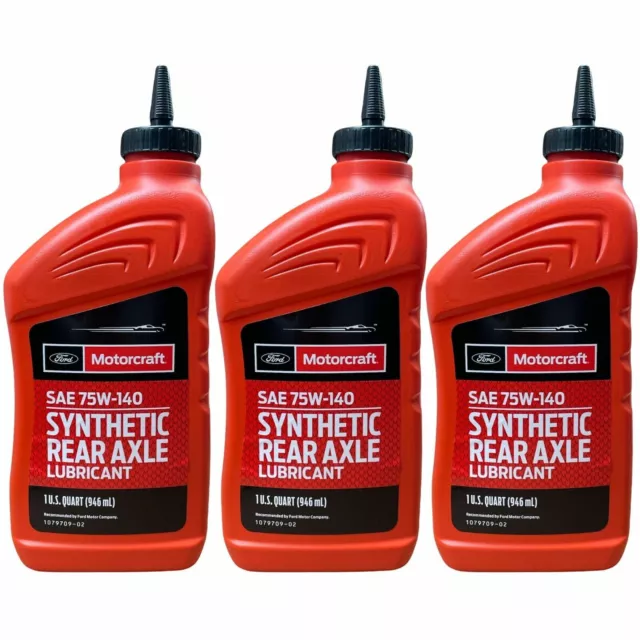 MOTORCRAFT 75W140 SYNTHETIC Gear Oil Fluid Rear Axle Lubricant Ford OEM
