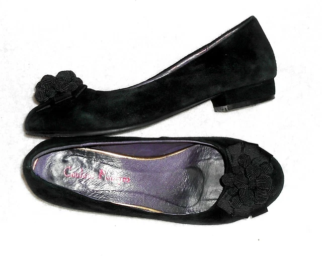 Ballerines Minelli Eugenia - Cuir De Chèvre Nubuck Bleu Nuit - Taille 36 - Neuf Avec Boîte
