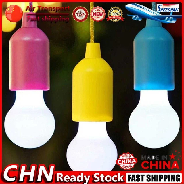 Bulb Light Portable LED Retro Chandelier Hanging Bulb Lamp for Outdoor Garden Fr