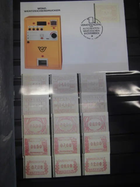Sammlung Österreich ATM 1983-2009 komplett ca 75 Serien postfrisch Post Abo