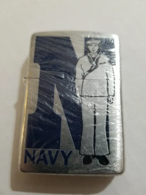 2006 Navy Blue Zippo Cigarette lighter Soldier Military Veteran NEW USA Boat 2006 Navy Blue Zippo Cigarette lighter Soldier Military Veteran NEW USA Boat