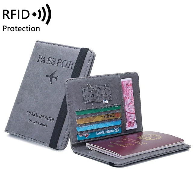 Passport Case Cover Holder Travel Wallet RFID Blocking Leather Card New Protect/