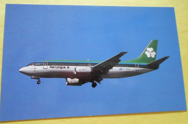 Aer Lingus Boeing 737-348 EI-BUD Airline Aircraft Postcard