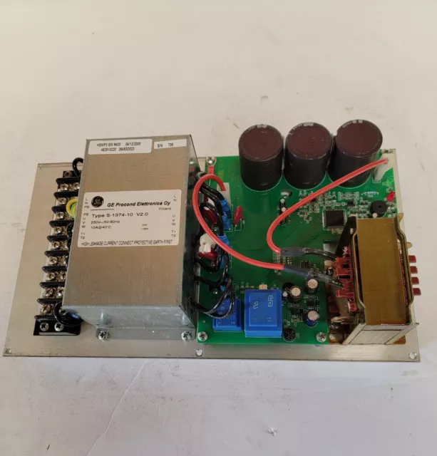 GE S-1374-10 V2.0 POWER SUPPLY. 250V, 50/60Hz. NEW.