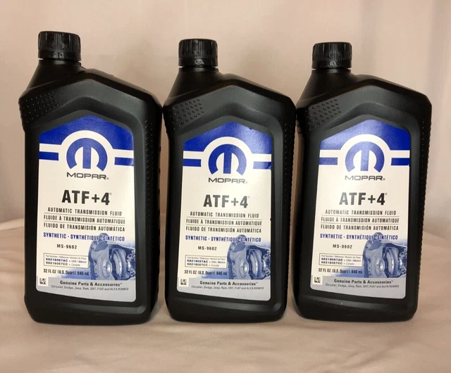MOPAR ATF+4 AUTOMATIC Transmission Fluid 1 Quart (Pack of 3) 35.99