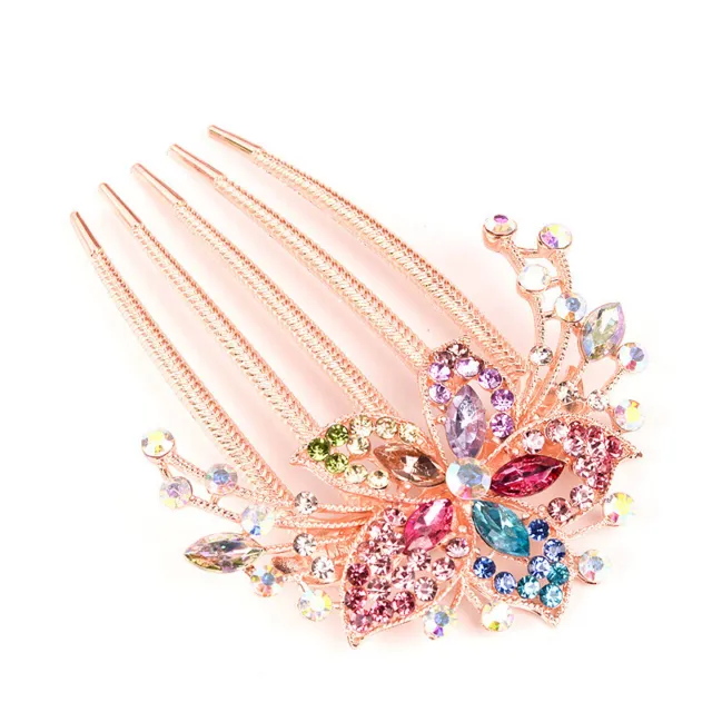 Wedding Diamante Crystal Hair Comb Pins Clips Rhinestone Bridal Hair Accessories