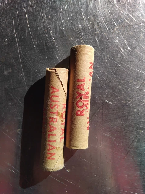AUSTRALIA 1966 1C One Cent Coin Roll - Reserve Bank RBA - 50 Coins UNC ...