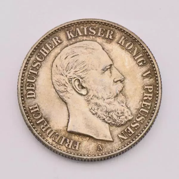 2 Mark Kaiserreich Friedrich III. König von Preussen 1888 A Silber J. 98