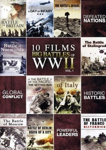 その他 10-Film Big Battle of Wwii - 1 [DVD] 10-Film Big Battle Of WWII V.1, New DVD, Narrated, Includes