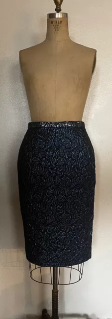vintage yves st laurent Ysl rive gauche party skirt waist 29.5" 3