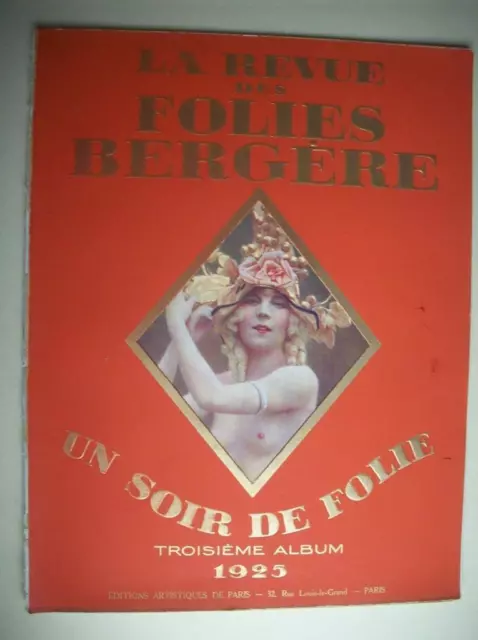 1925 large format FOLIES BERGERE Theatre @ Paris Album Suzy Beryl & Jane Myro L2