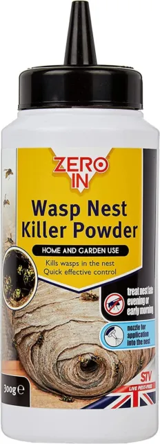 Zero In Wasp Nest Killer Powder Control Indoor Outdoor Home And Garden 300g