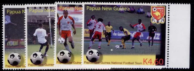 PAPUA NEW GUINEA QEII SG1038-1041, 2004 Centenary of FIFA set, NH MINT.