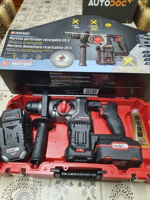 PARKSIDE PERFORMANCE 20V Set Martello demolitore tassellatore