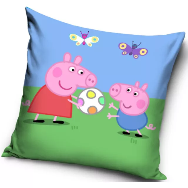 Housse Coussin Taie Oreiller Peppa Pig 40 cm x 40 cm