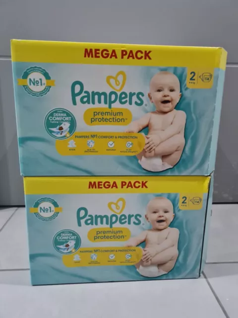 PAMPERS Premium protection couches taille 6 (+13kg) 32 couches pas