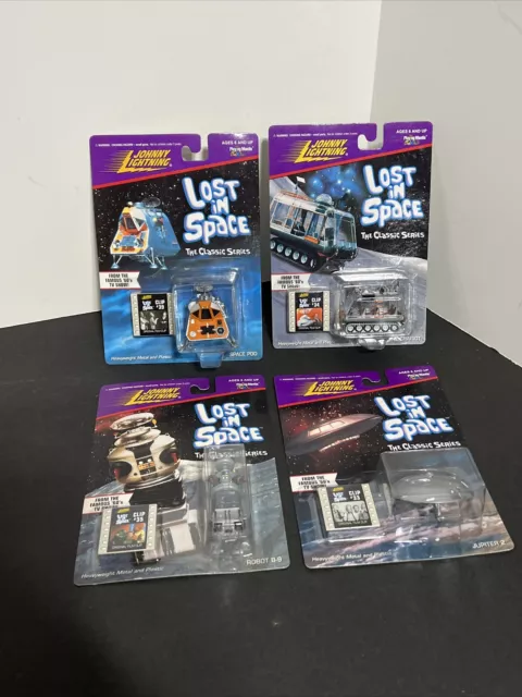 4 Johnny Lightning Lost In Space Classic Series New Die-Cast Complete Set 1998