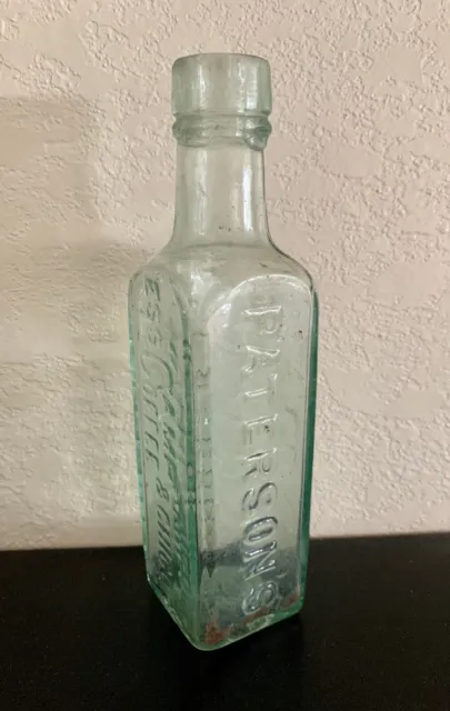 Antique Historical Bottle "Patterson's Ess Camp Coffee & Chicory Glasgow"