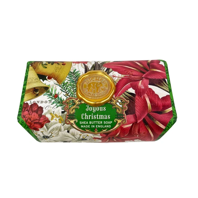 Michel Design Works Large 8.7 oz Artisanal Bar Bath Soap - Joyous Christmas