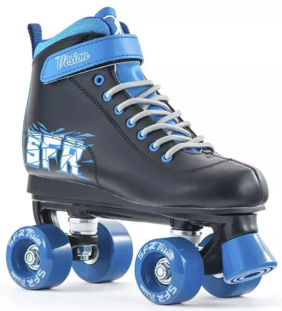 SFR Patin à Roulettes Quad Vision II Enfants - Bleu/Noir