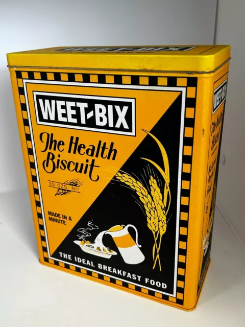 Vintage-style Weet-Bix metal cereal tin large-size -kitchenalia