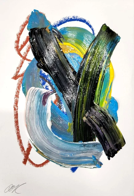 Corbellic Abstract Painting 10X7 Sky Dreams Original Contemporary Collectible