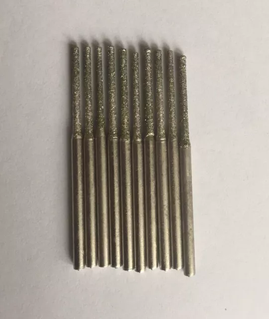 10Pcs  1mm  Diamond   Drill Bit New