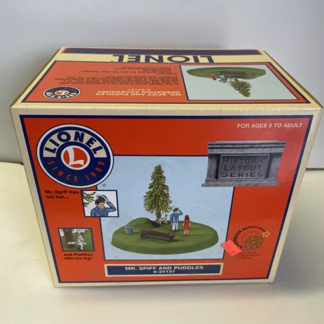 Lionel 6-24137 Mr Spiff and Puddles operating accessory New Old Stock NOS