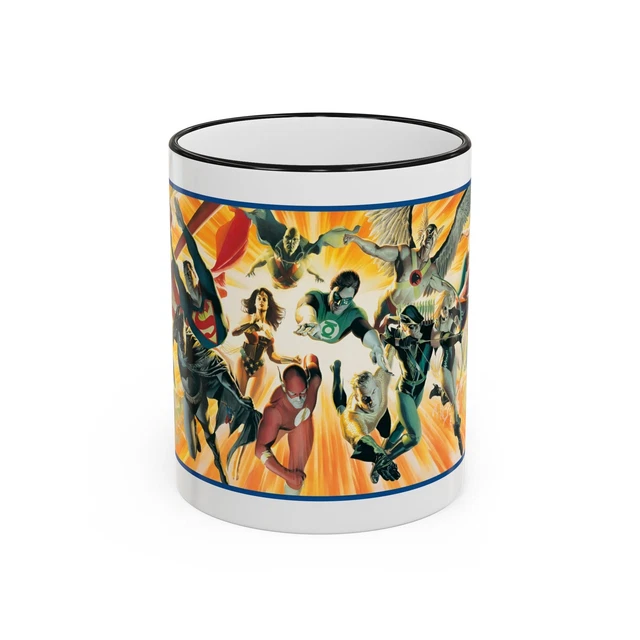 DC COMICS JUSTICE League Six Flags Coffee Mug Batman Superman Wonder Woman  Flash $12.73 - PicClick