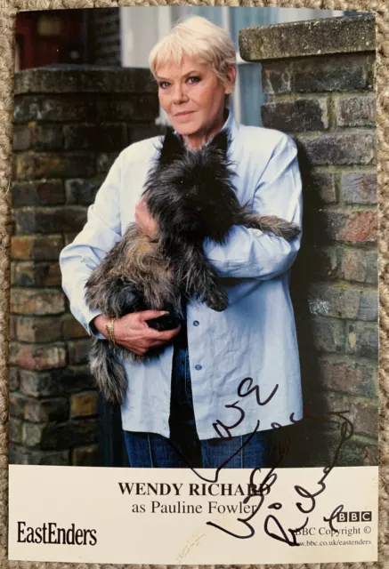 Eastenders - Wendy Richard Hand Signed Autograph BBC Card