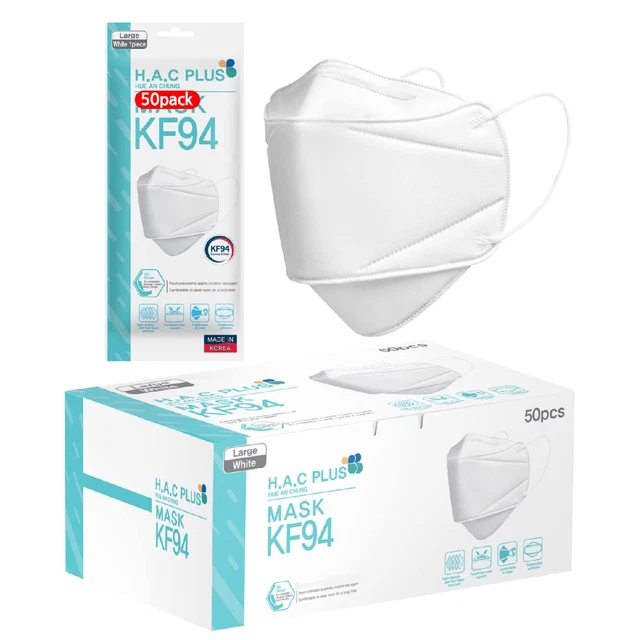 [50 Pack] KF94 Face , Made in Korea, Sold by Authentic Brands Korea [English Pac
