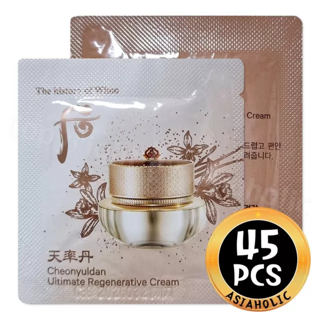 The history of Whoo Cheonyuldan Ultimate Regenerative Cream 1ml x 45pcs Newest