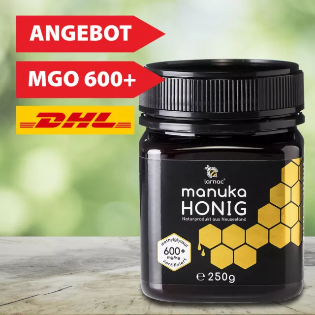 Larnac Manuka Honig MGO 600+ 250g - ORIGINAL AUS NEUSEELAND 550 570