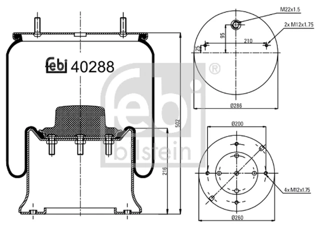Federbalg, Luftfederung FEBI BILSTEIN 40288