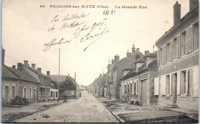 60 RESSONS SUR MATZ - la grande rue.