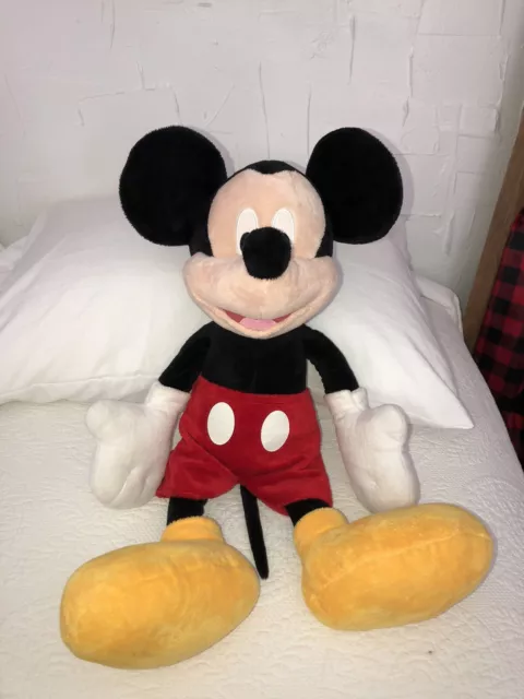 Large 20” Just Play Disney Original Mickey Mouse Stuffed Plush Doll Toy