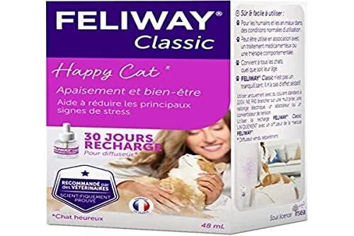 Feliway Classic  Anti-Stress pour Chat  Recharge 48 ML Apaisement et Bien-être